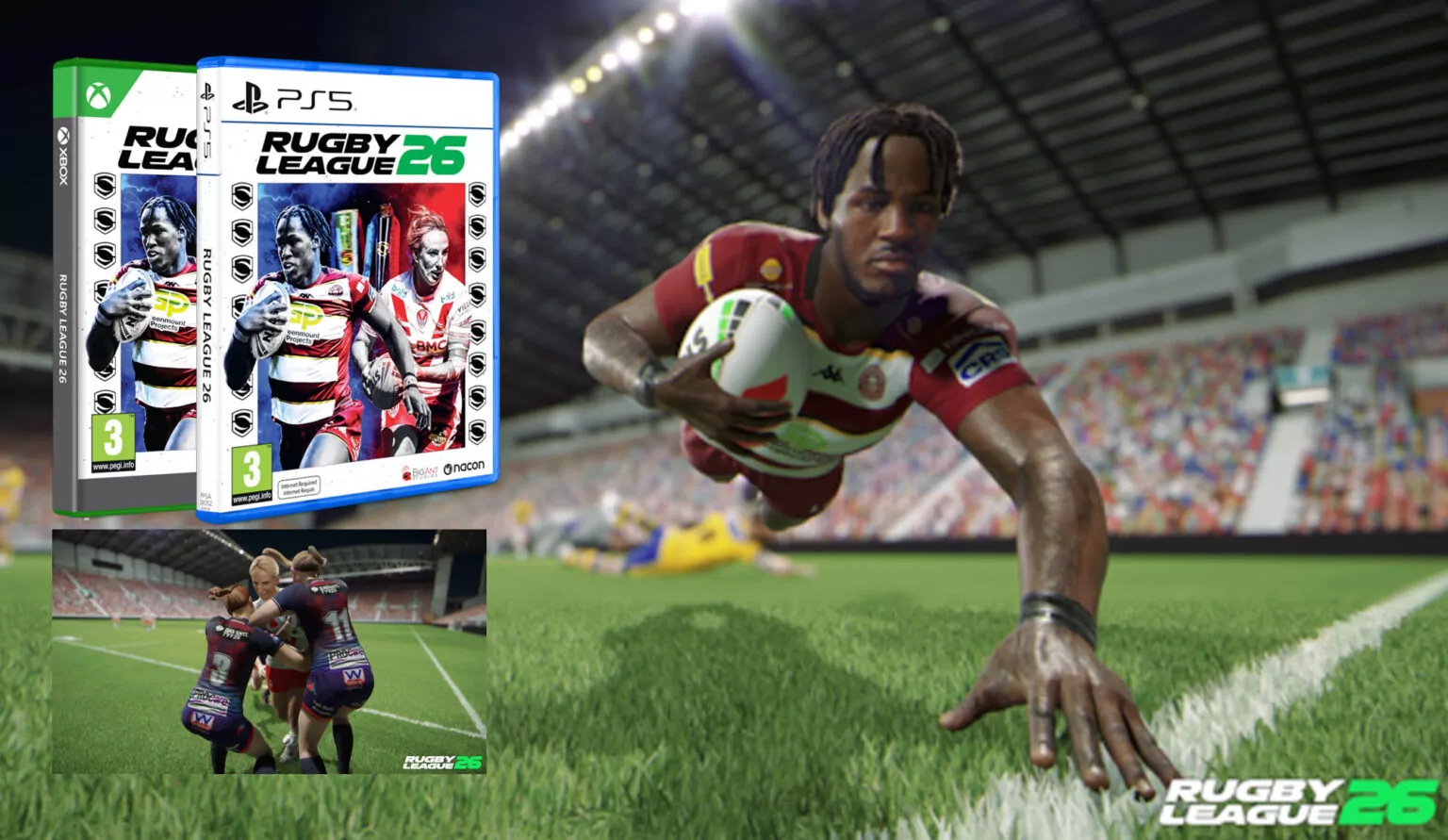 Rugby League 26 video game launching 17th July 2025