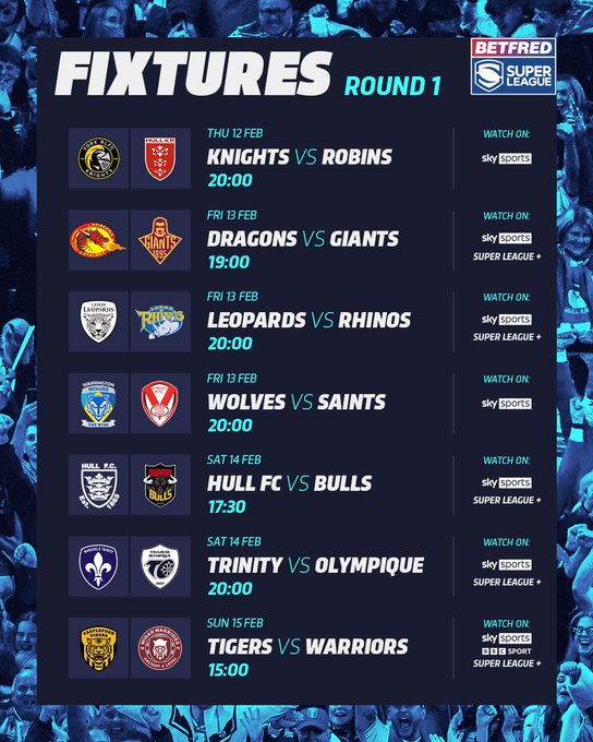 Super League 2026 – Round 1 preview, predictions and tips